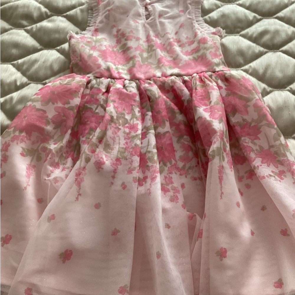 Zhenzi Pink and White Floral Girls Dress Size 8 NWOT - Picture 3 of 10